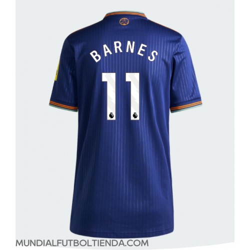 Camiseta Newcastle United Harvey Barnes #11 Tercera Equipación Replica 2025-26 para mujer mangas cortas